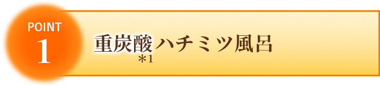 重炭酸ハチミツ風呂