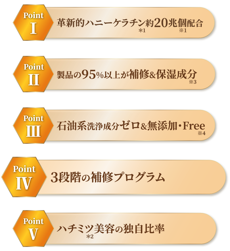 3段階の補修プログラム